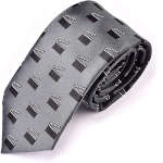 necktie with clapperboard pattern