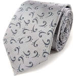 necktie with bass clef pattern