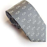 necktie with Christian fish emblem